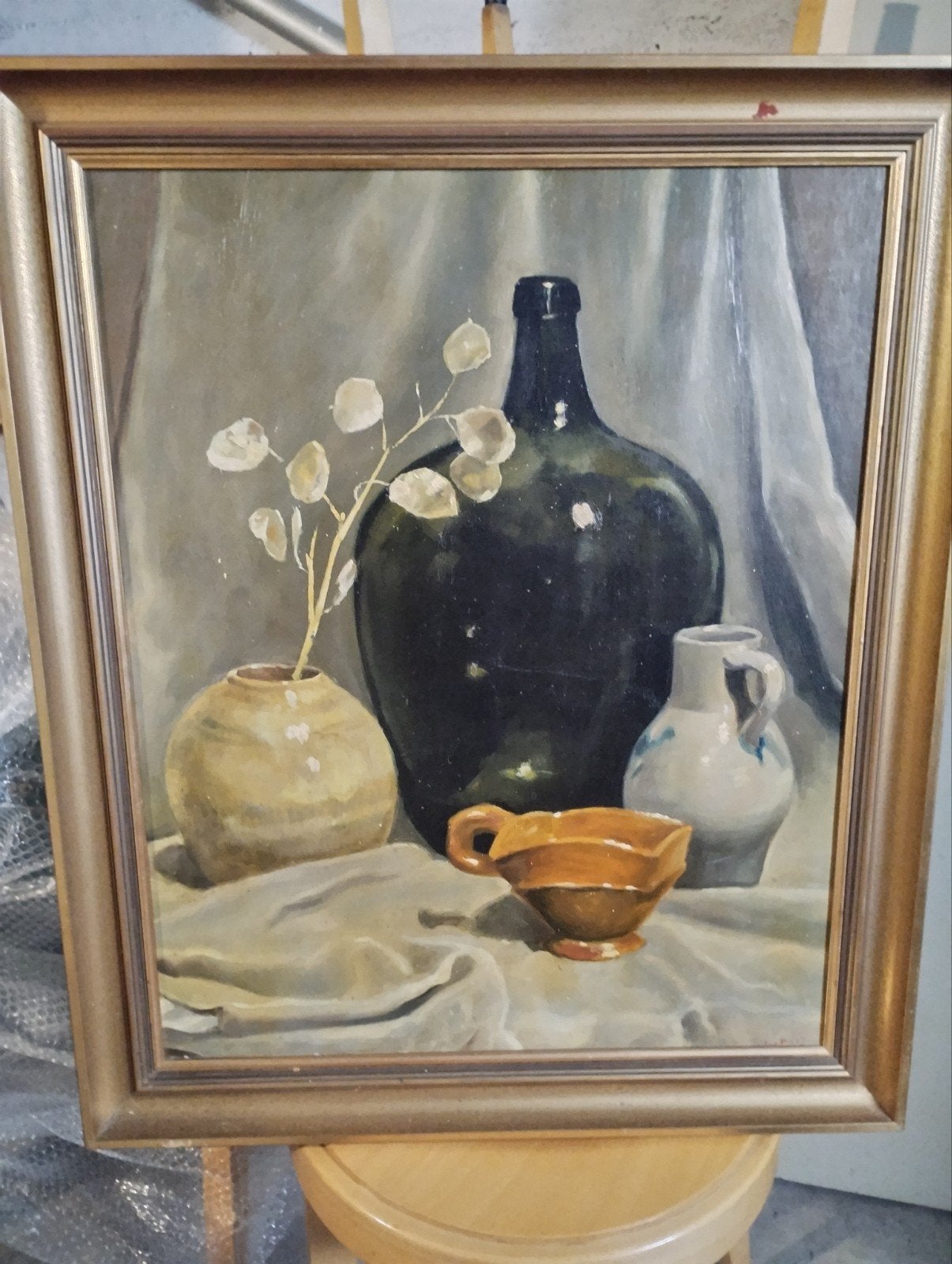 Stilleven olieverf op masoniet Jaap Van Der Post (1918-1982), Ophalen