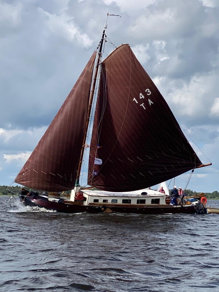 Tjalkje St. Michaël te koop - Klassieke zeilboot, Ophalen, Overige merken, Gebruikt, Binnenboordmotor