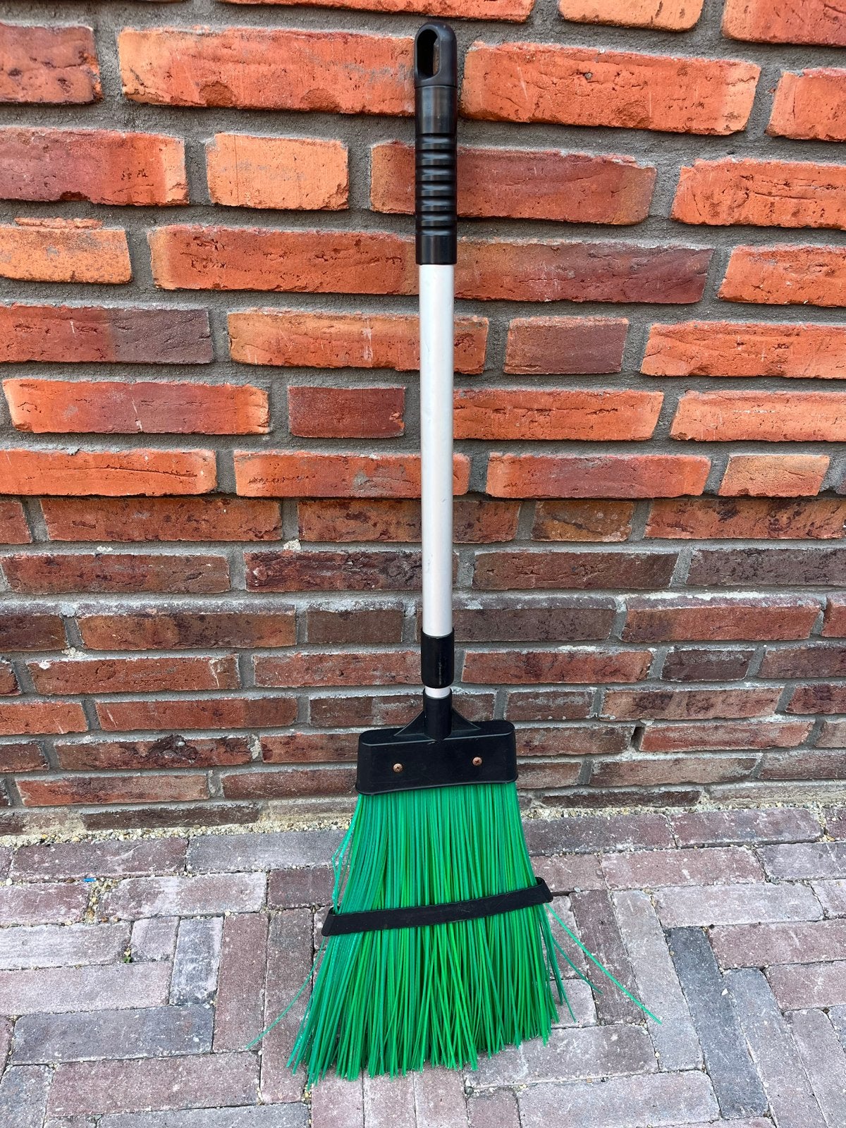Campingbezem, groen, met uitschuifbare steel, Ophalen of Verzenden