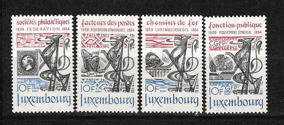 Luxemburg 1091-1094 postfris, Postzegels en Munten, Ophalen of Verzenden, Luxemburg, Postfris