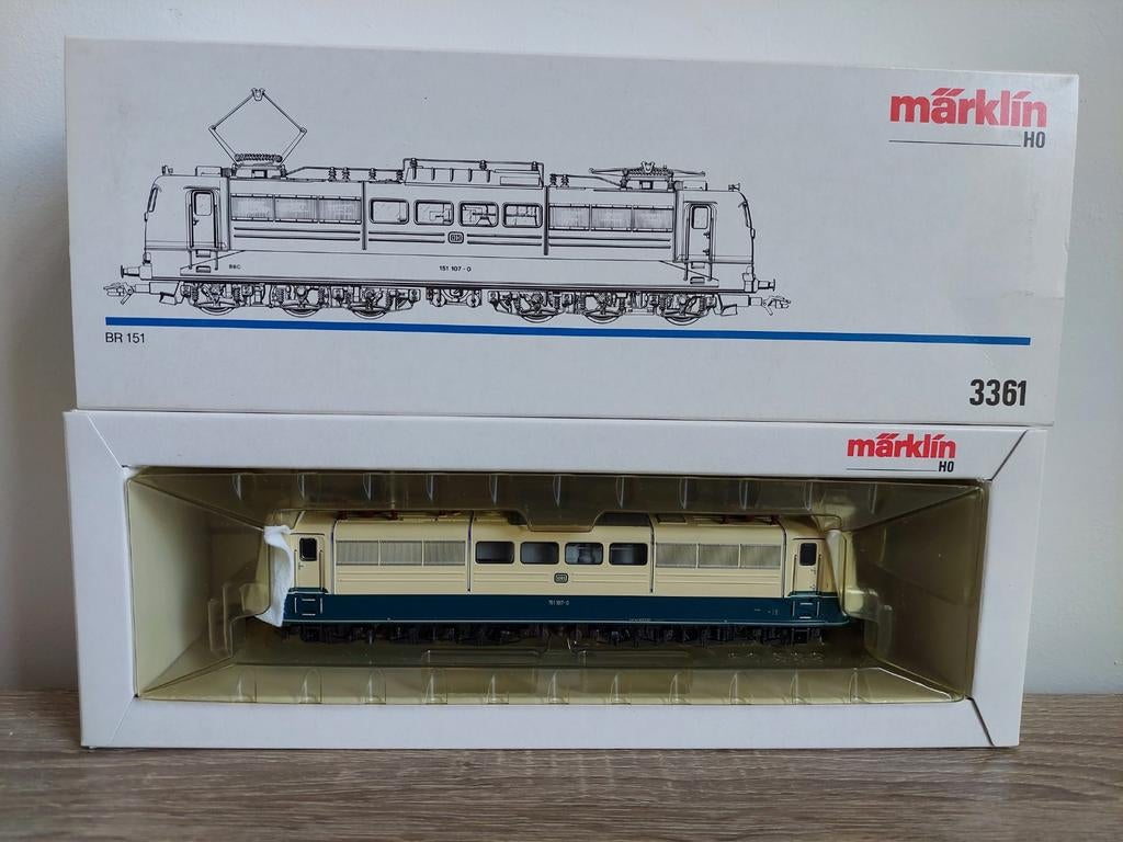 Märklin H0 3361 - Duitse e-loc BR 151, Wisselstroom, Locomotief, Ophalen of Verzenden, Analoog