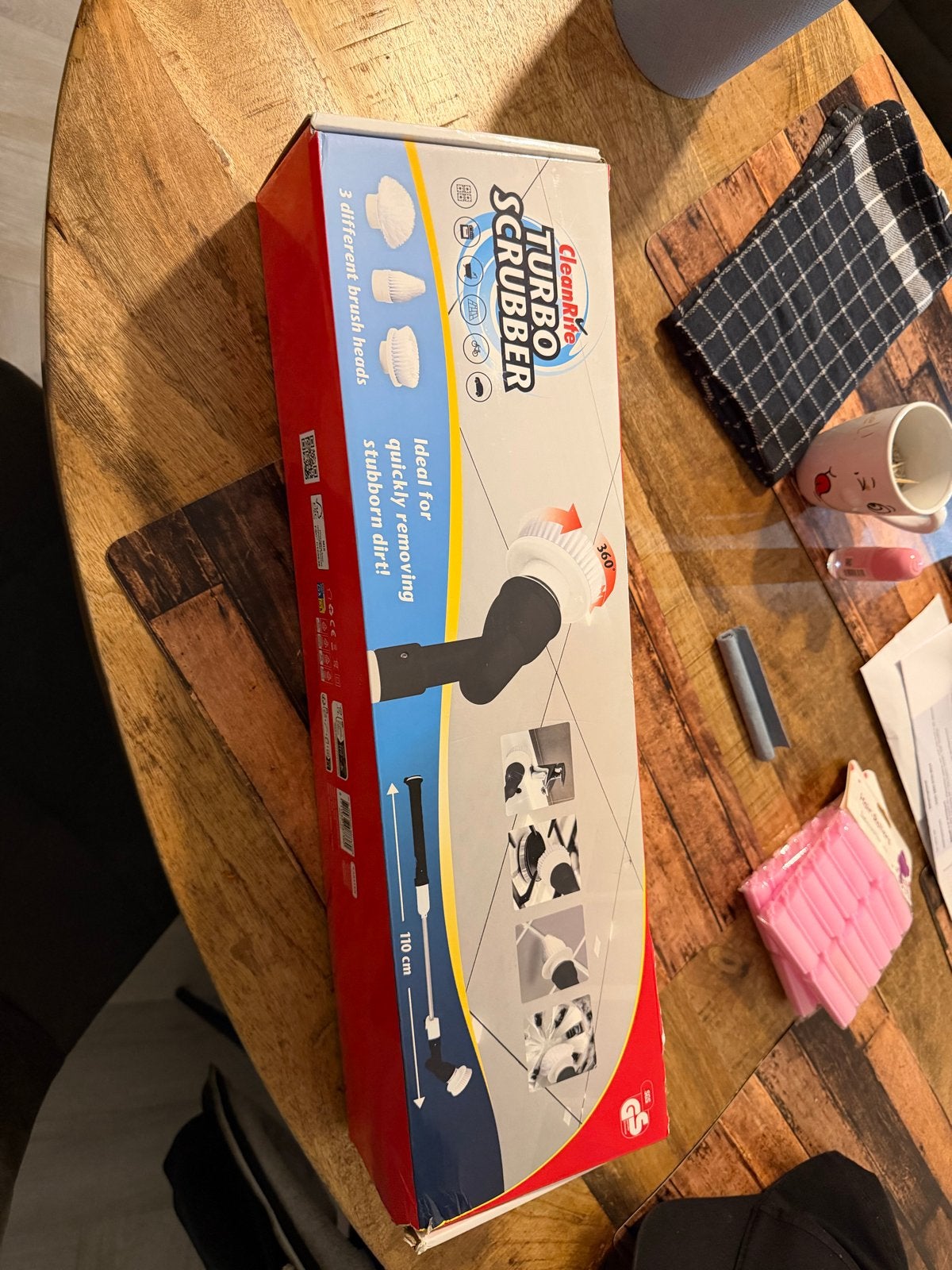 CleanRite Turbo Scrubber - Elektrische Schoonmaakborstel, Ophalen of Verzenden, Bezem of Borstel