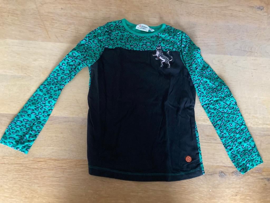 Orange Stars longsleeve maat 140-146, Kinderen en Baby's, Kinderkleding | Maat 140, Meisje, Ophalen of Verzenden, Zo goed als nieuw