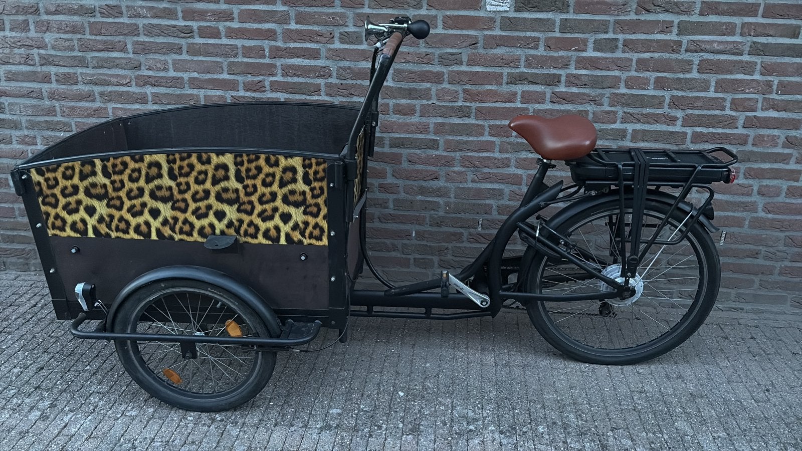 Elektrische bakfiets met drie wielen, Gebruikt, Velgrem, Elektrisch, 2 kinderen