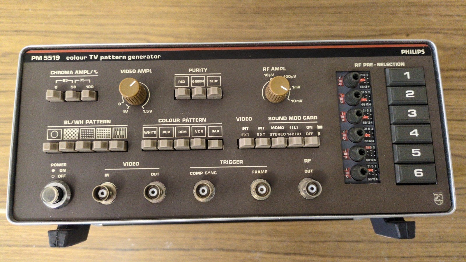 Philips PM5519 patroon generator kleur, Ophalen of Verzenden, Gebruikt