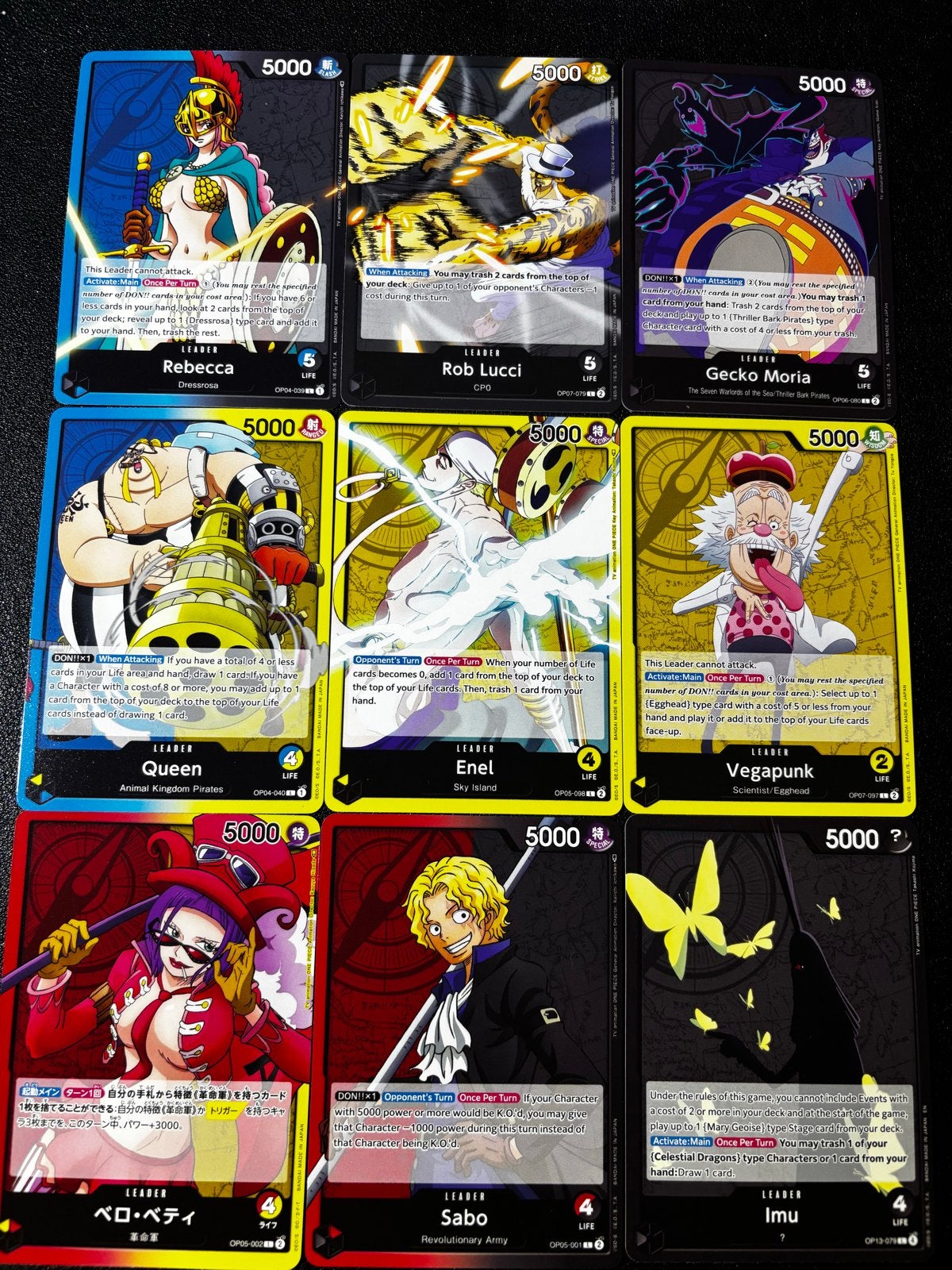 One Piece Kaarten - Diverse Leaders, Hobby en Vrije tijd, Verzamelkaartspellen | Overige, Ophalen of Verzenden, Zo goed als nieuw