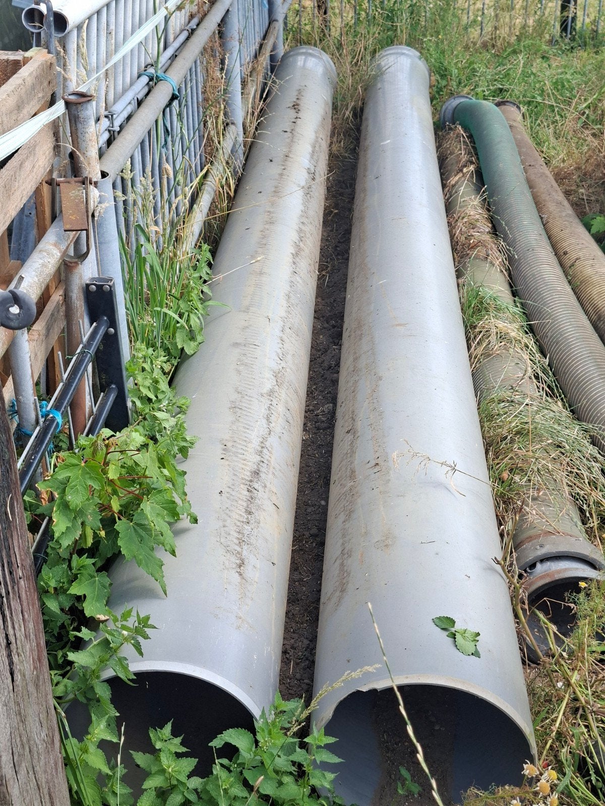 2 Afvoerbuizen 5m x 30cm voor dam of sloot, Ophalen, Overige materialen, 6 meter of meer, Overige typen