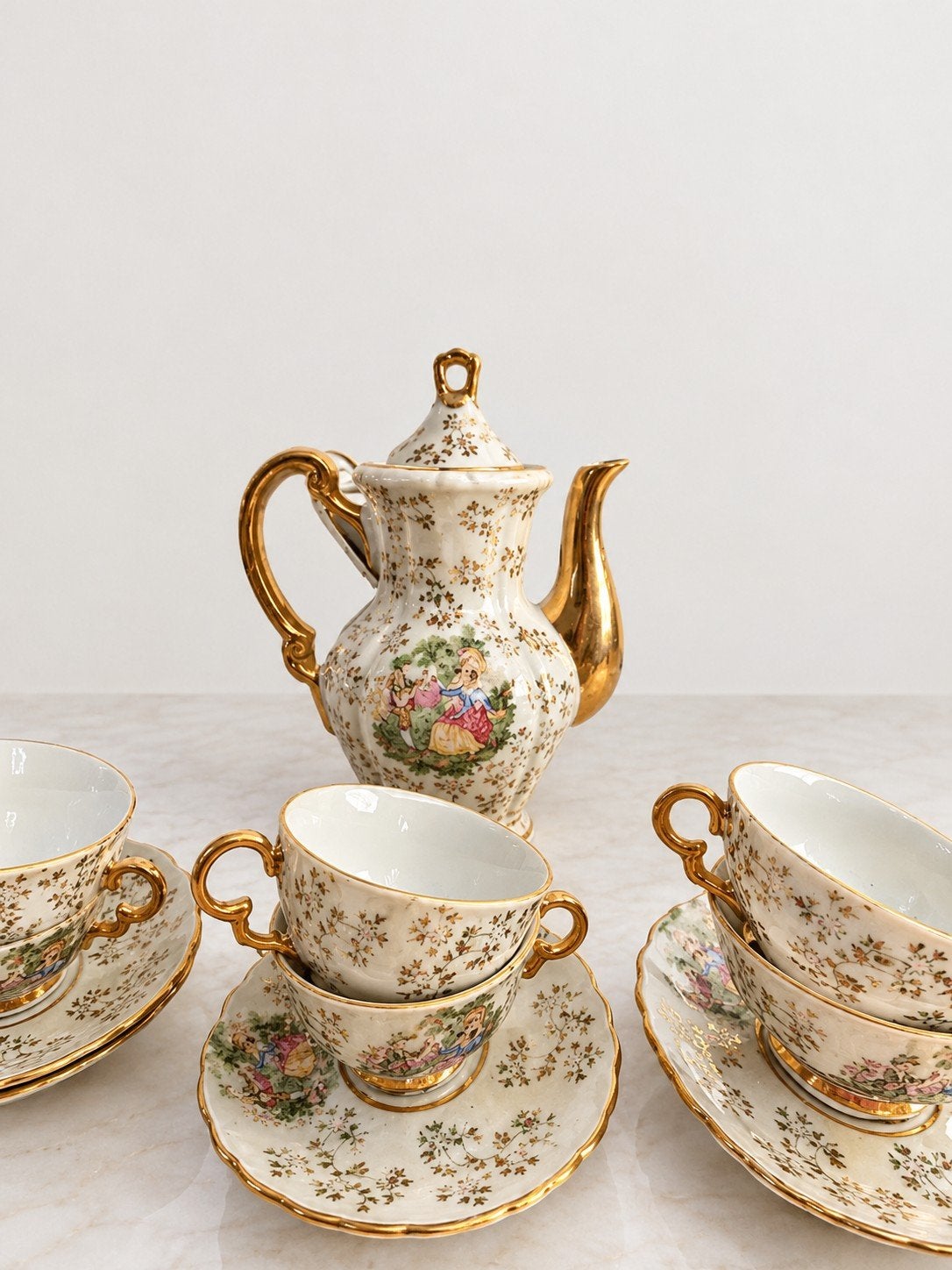 zeldzaam gedecoreerd vintage kinderservies arnart, Ophalen of Verzenden