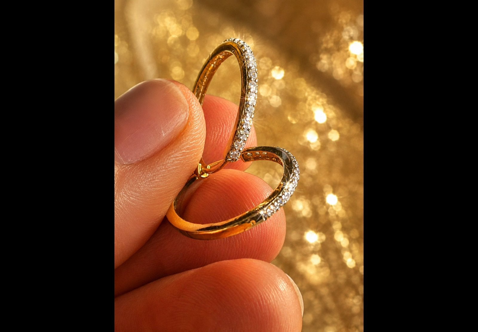 Oorbellen goud met diamanten, Ophalen of Verzenden, Nieuw, Goud