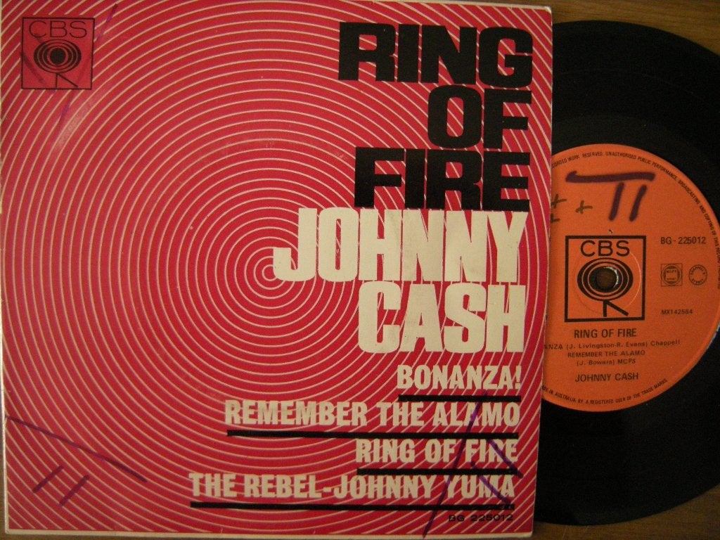 Johnny Cash (Ring Of Fire) ep., Gebruikt, 7 inch, Ophalen of Verzenden, EP