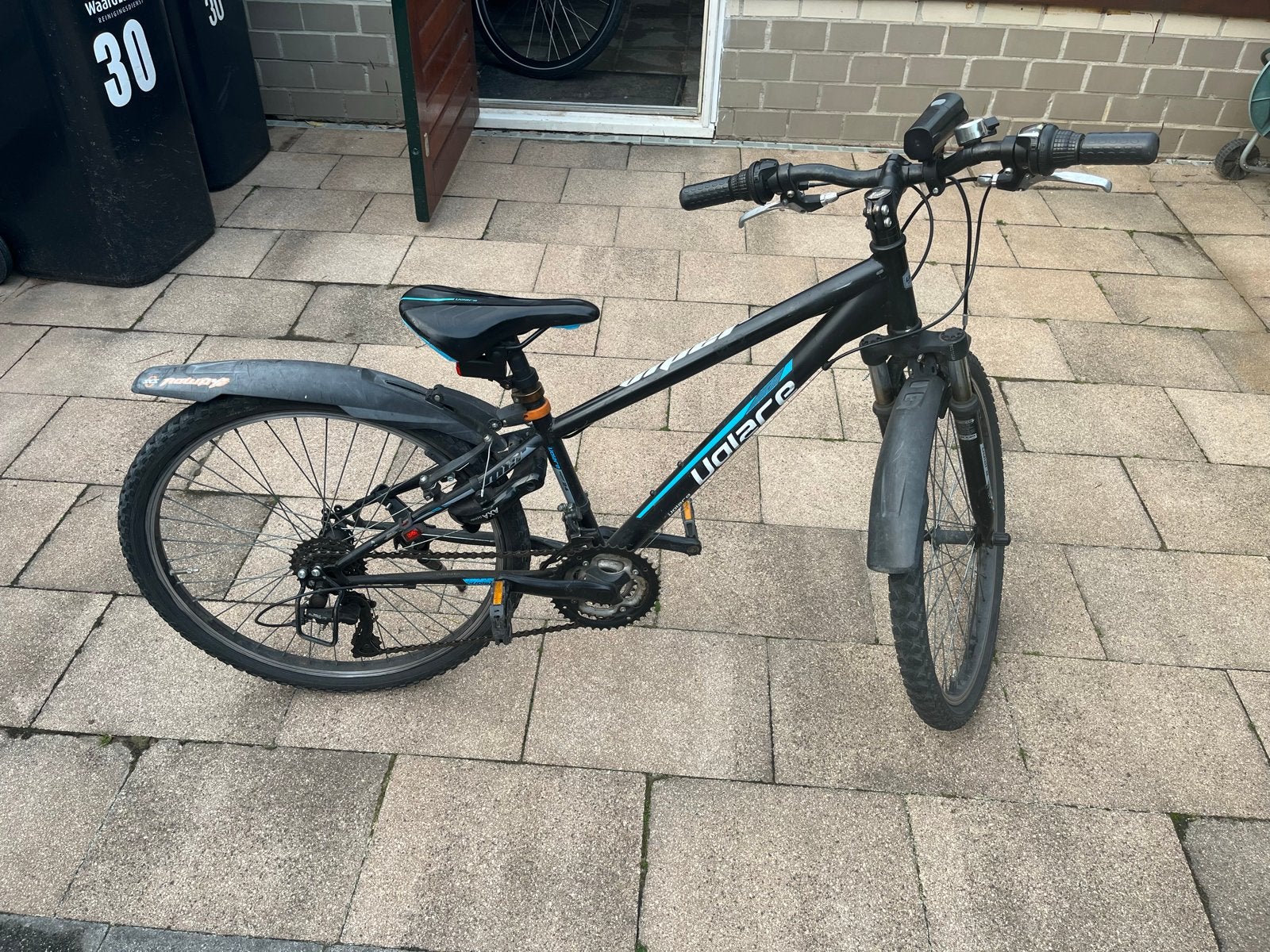 Volate kinderfiets 24 inch - Zwart/Blauw, Ophalen, Gebruikt, 20 inch of meer