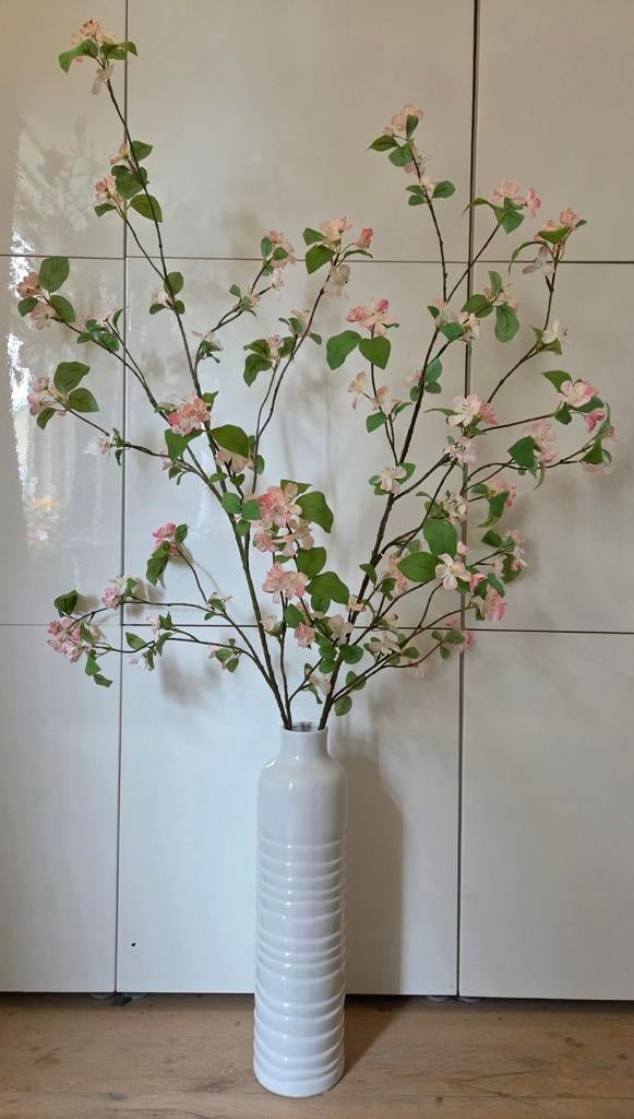 Grote vaas (Pot & Vaas) met XXL 150 cm Silk-ka kunstbloemen, Ophalen, Binnen, Silk-ka, 150 cm