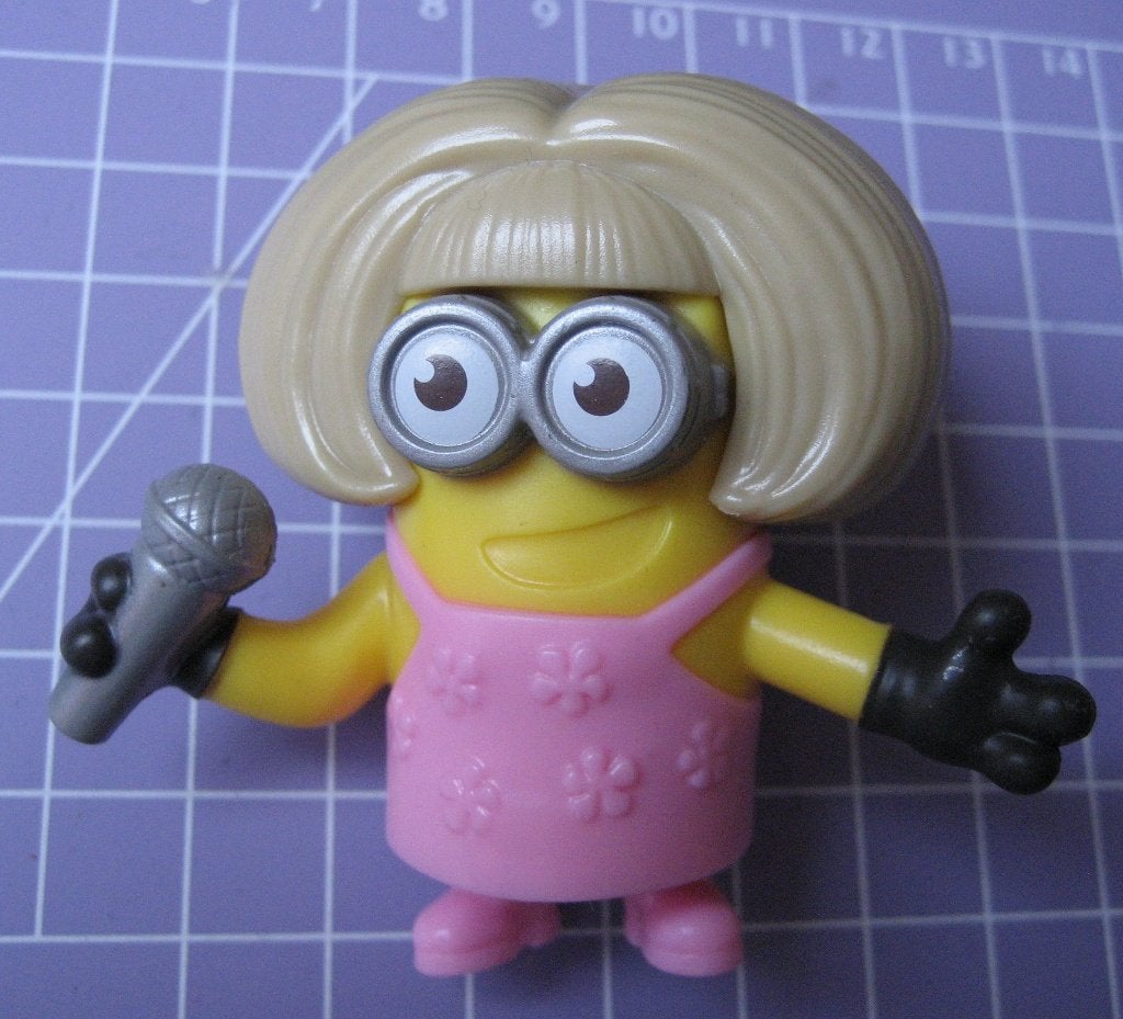 Minion zangeres poppetje McDonald's Happy Meal, Ophalen of Verzenden, Zo goed als nieuw