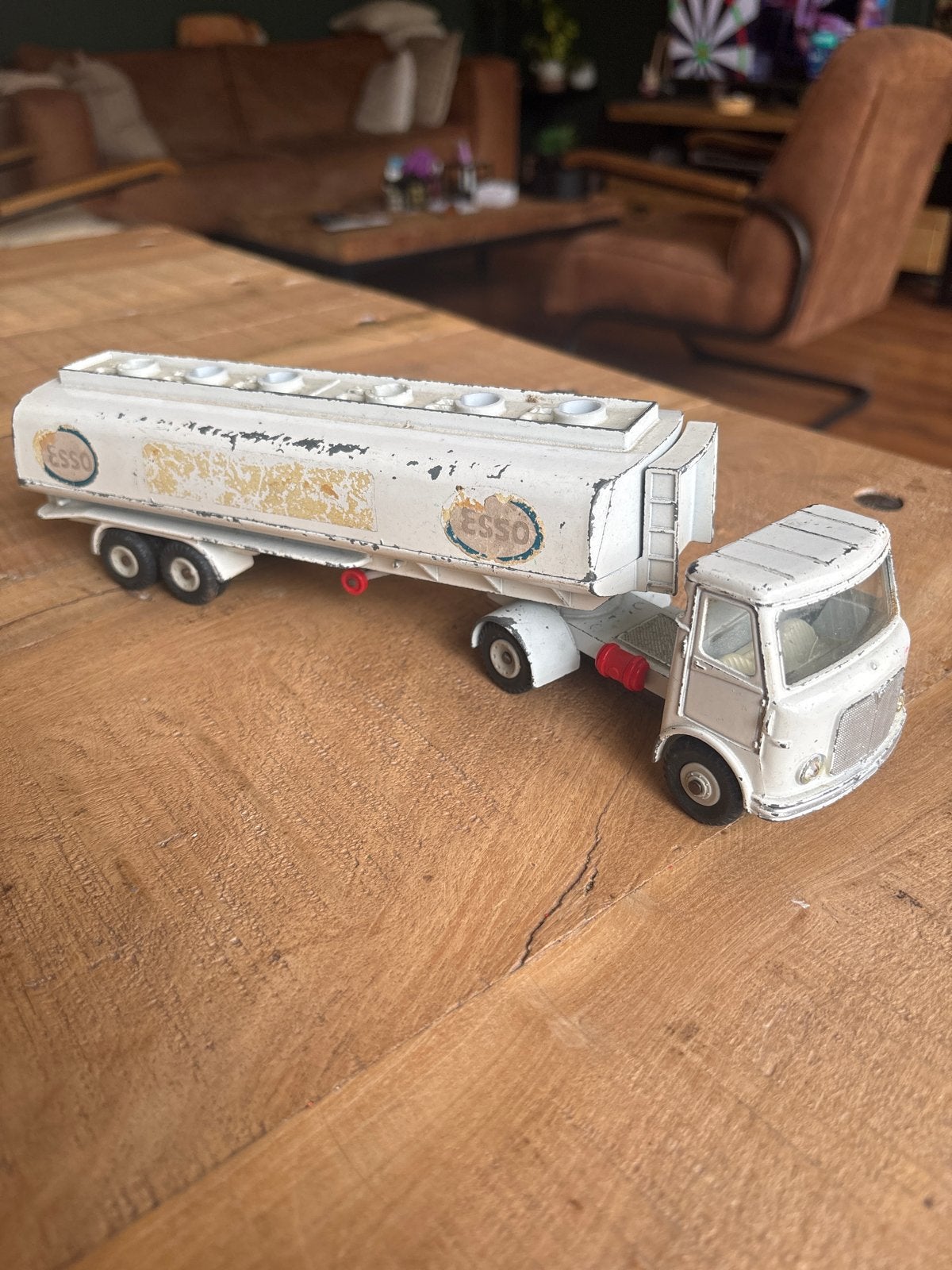 Vintage Dinky Toys Esso Tankwagen - Made in England, Ophalen of Verzenden, Gebruikt