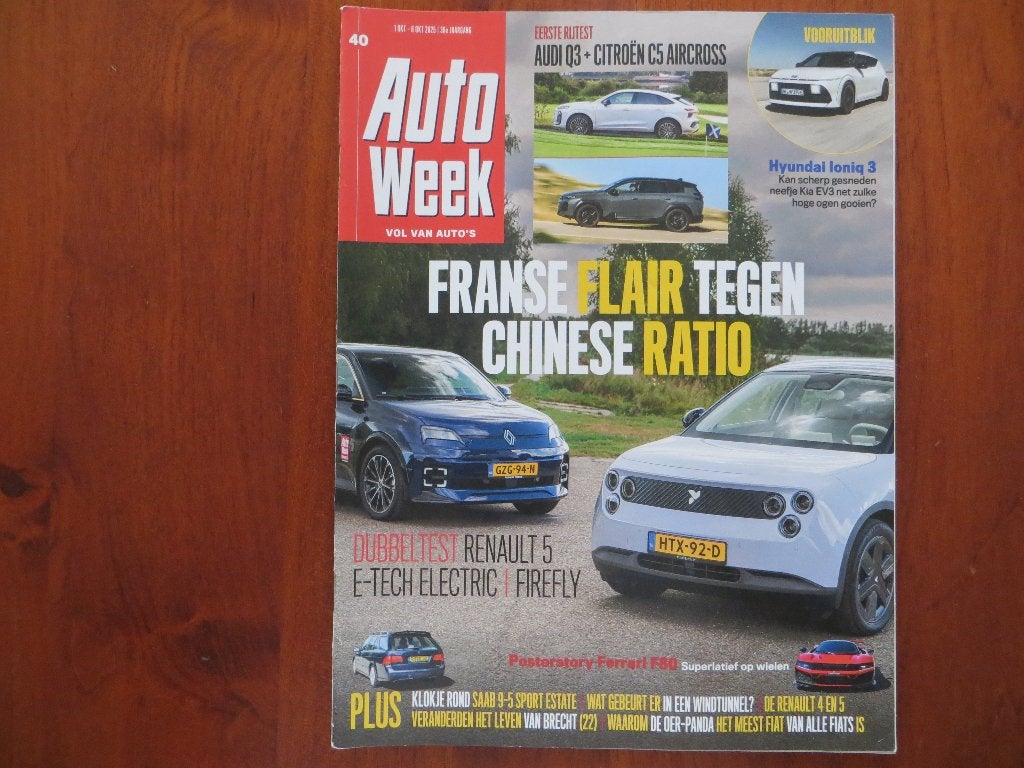 Autoweek 40 2025 Renault 5 E-Tech Electric, Firefly, Ioniq 3, Ophalen of Verzenden, Nieuw, Renault