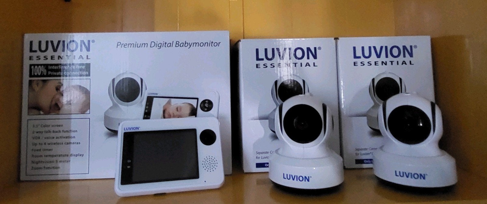 Zgan Luvion Essential Premium Babyfoon, Ophalen of Verzenden, Zo goed als nieuw, 250 meter of meer, Camera