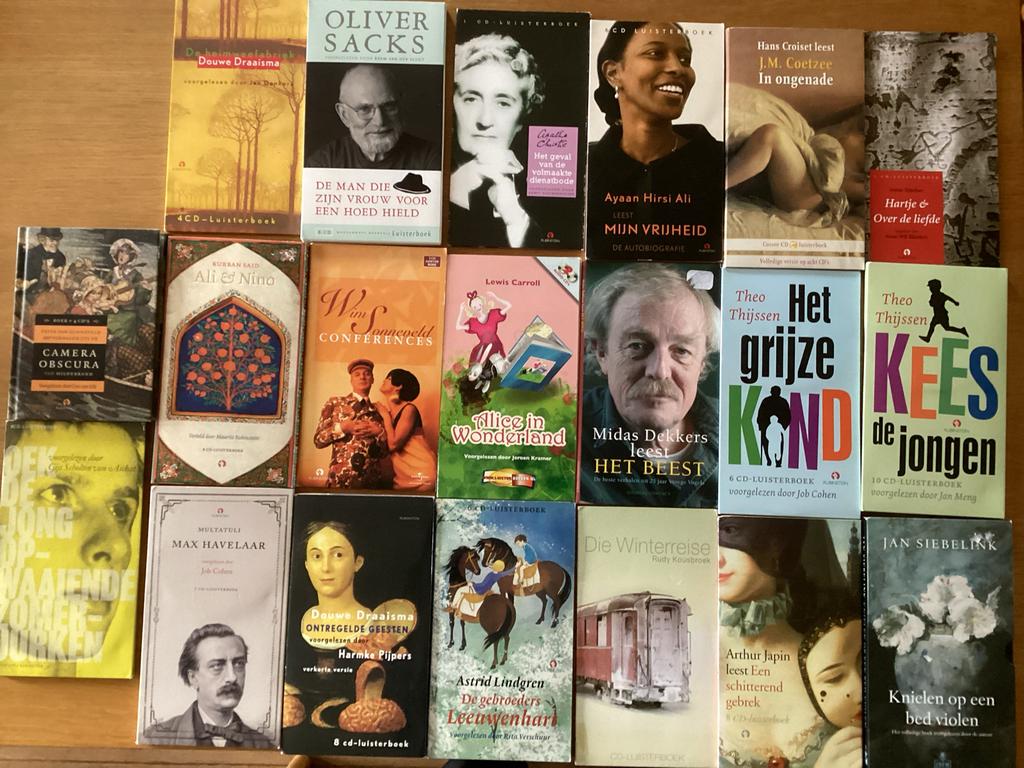 Een verzameling van 20 luisterboeken (cd’s), Boeken, Ophalen of Verzenden, Cd, Volwassene