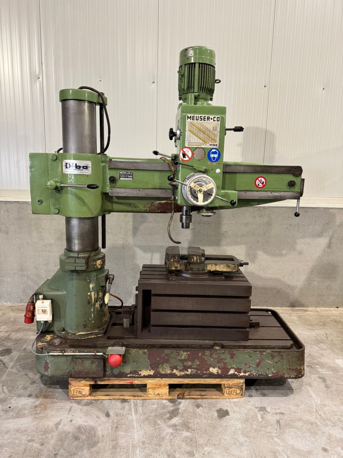 Meuser & Co M35R radiaalboormachine, Ophalen, Gebruikt