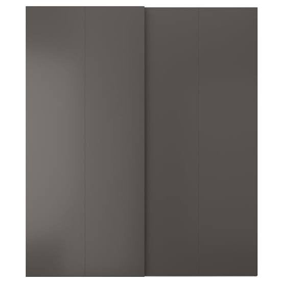 Nieuwe IKEA Hasvik schuifdeuren in doos- Antraciet - 2x2,36m, Ophalen, 200 cm of meer, Nieuw, 200 cm of meer
