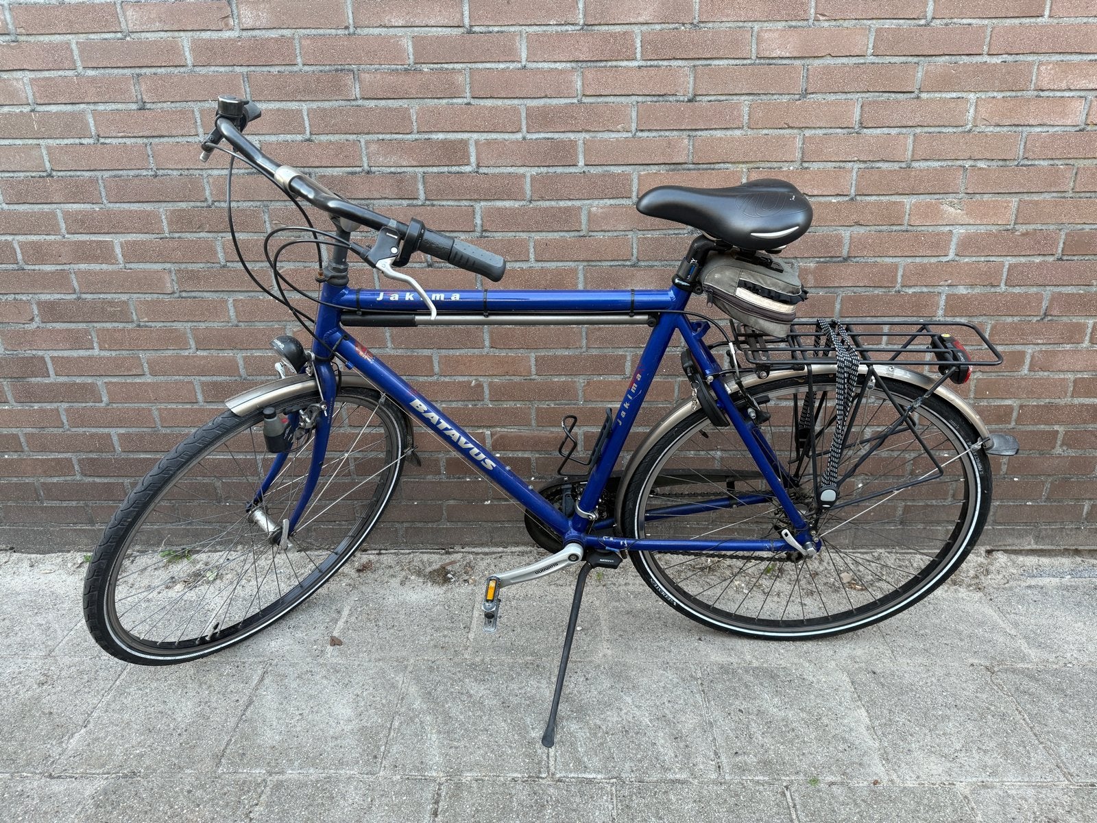Batavus Jakima herenfiets - Blauw, Fietsen en Brommers, Ophalen, Gebruikt, Velgrem, Versnellingen
