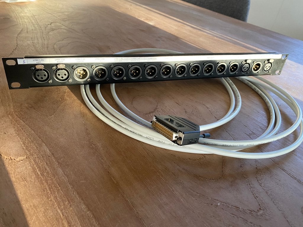 19” paneel XLR 16-voudig modulair., Ophalen of Verzenden, Nieuw, Minder dan 2 meter, Overige kabels