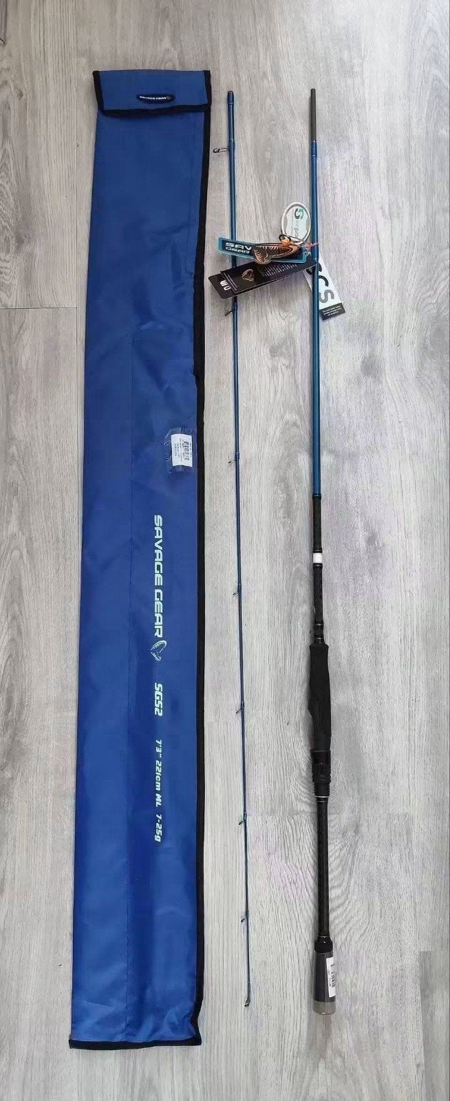 Hengel Savage gear sgs2 twitch en jerk 221 cm 7-25, Verzenden, Nieuw, Werphengel