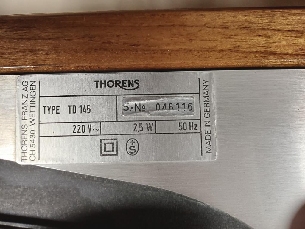 Bijzondere Thorens TD 145, Audio, Tv en Foto, Platenspelers, Ophalen, Zo goed als nieuw, Thorens