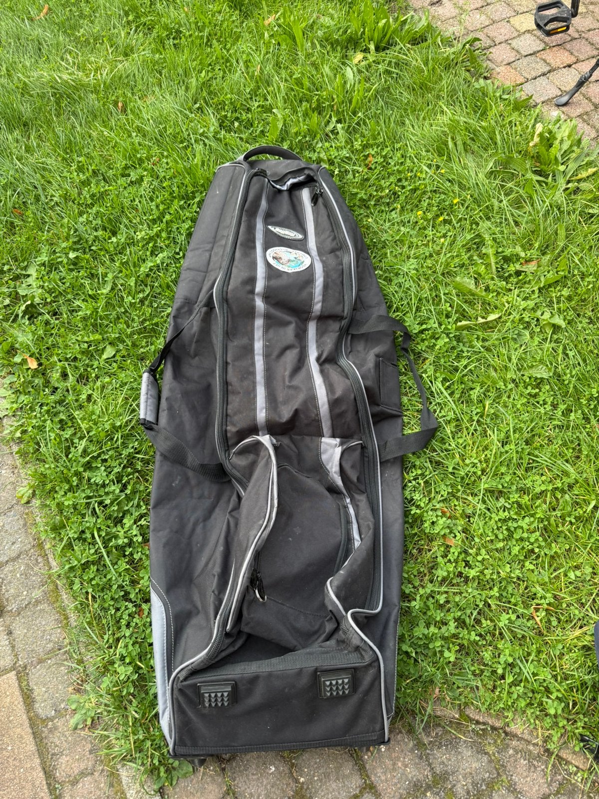 Board bag bag boy snowboard of korte ski bagboy, Wieltjes, Gebruikt, 20 tot 30 cm, Zwart