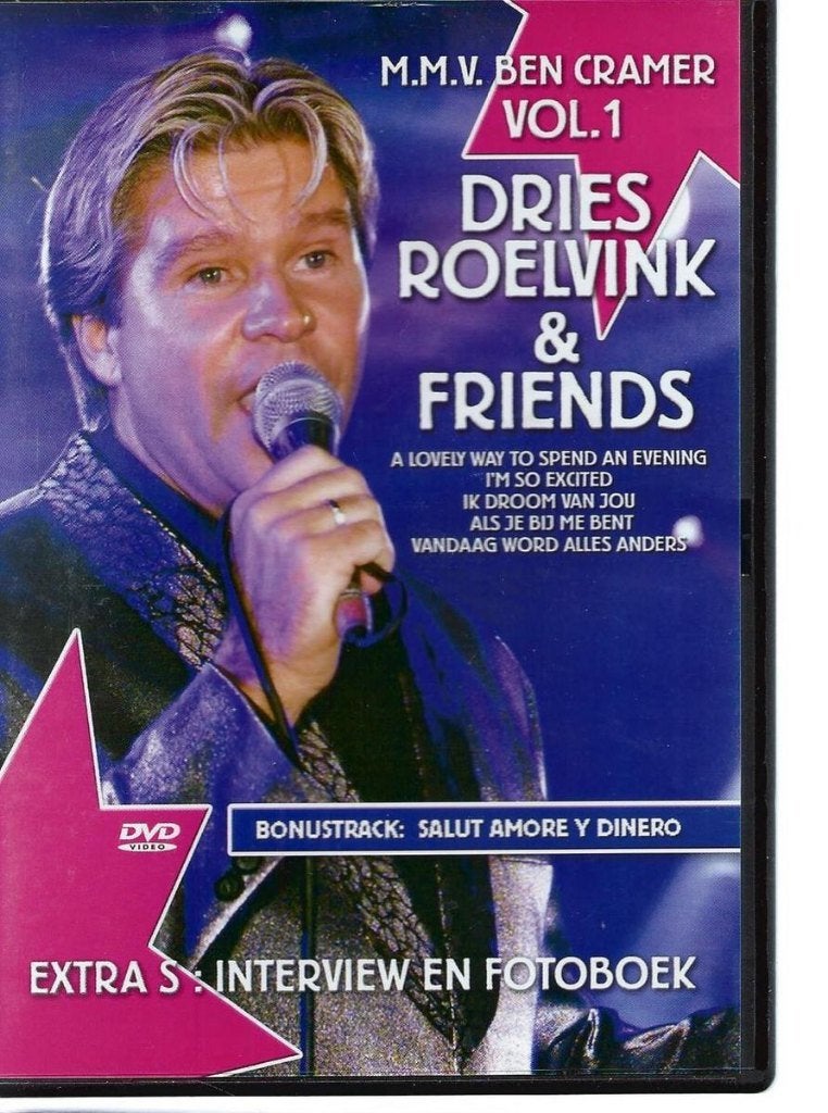 Dries Roelvink - Dries Roelvink & Friends Vol 1 DVD, Alle leeftijden, Verzenden, Zo goed als nieuw, Concert