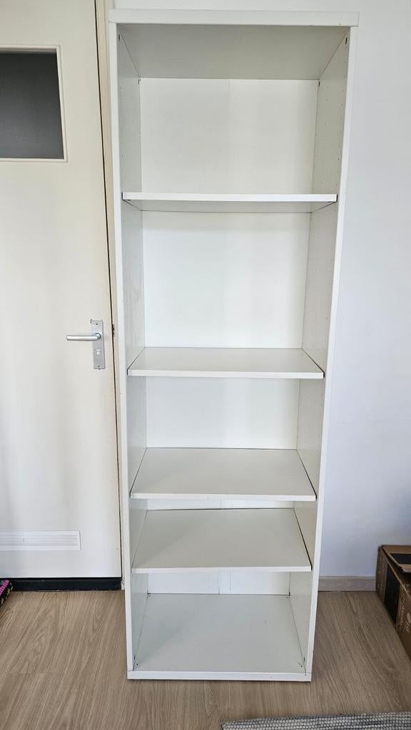Witte Boekenkast met 5 Planken - 60x39x192 cm, Ophalen, Met plank(en), Gebruikt, 50 tot 100 cm