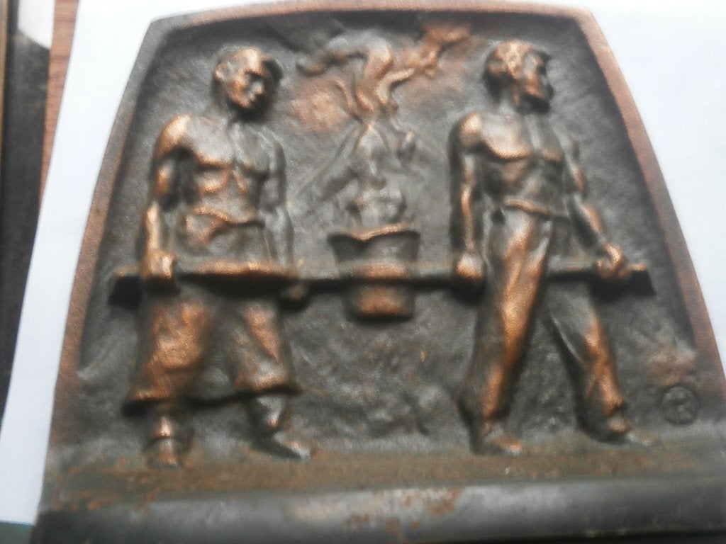 1 enkele Boekensteun van ETNA koperkleurig, Ophalen, Gebruikt
