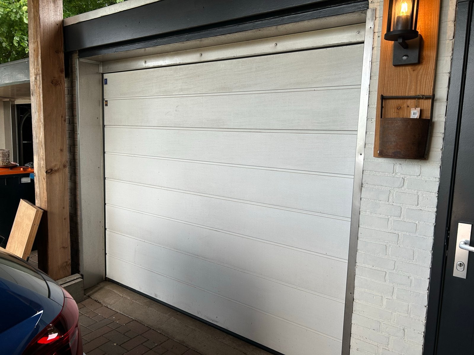 Hörmann ProMatic Garagedeur met elektrische opener, Ophalen, Gebruikt, 120 cm of meer, Garagedeur