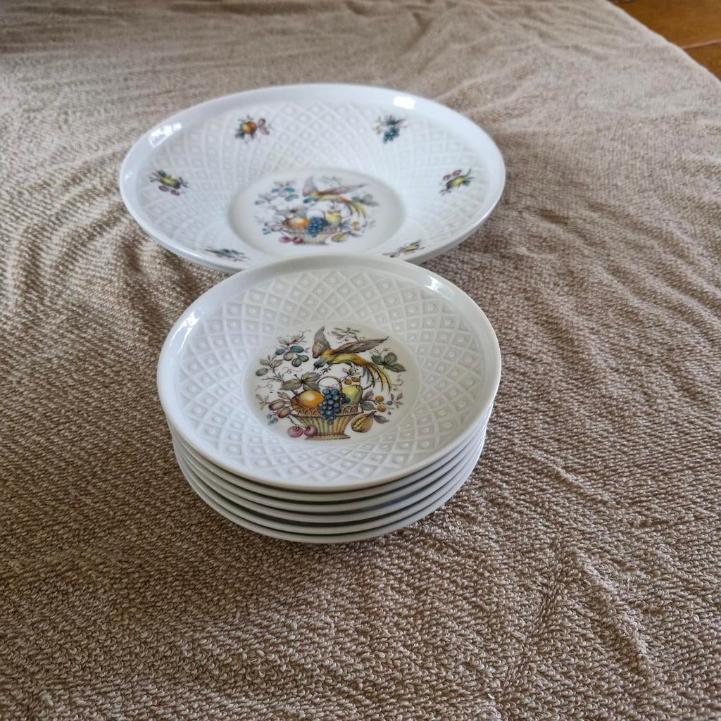 Hutschenreuther Weiden Bavaria schaaltjes met vogeldecor, Ophalen of Verzenden