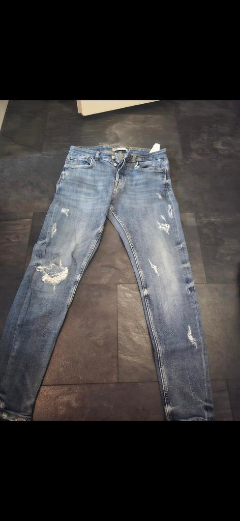 Spijkerbroek zara (maat 42), Ophalen of Verzenden, Zo goed als nieuw, Blauw, W32 (confectie 46) of kleiner