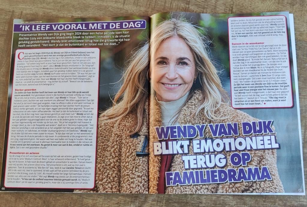 Wendy van Dijk Artikel Knipsel, Ophalen of Verzenden, 1980 tot heden, Nederland, Knipsel(s)