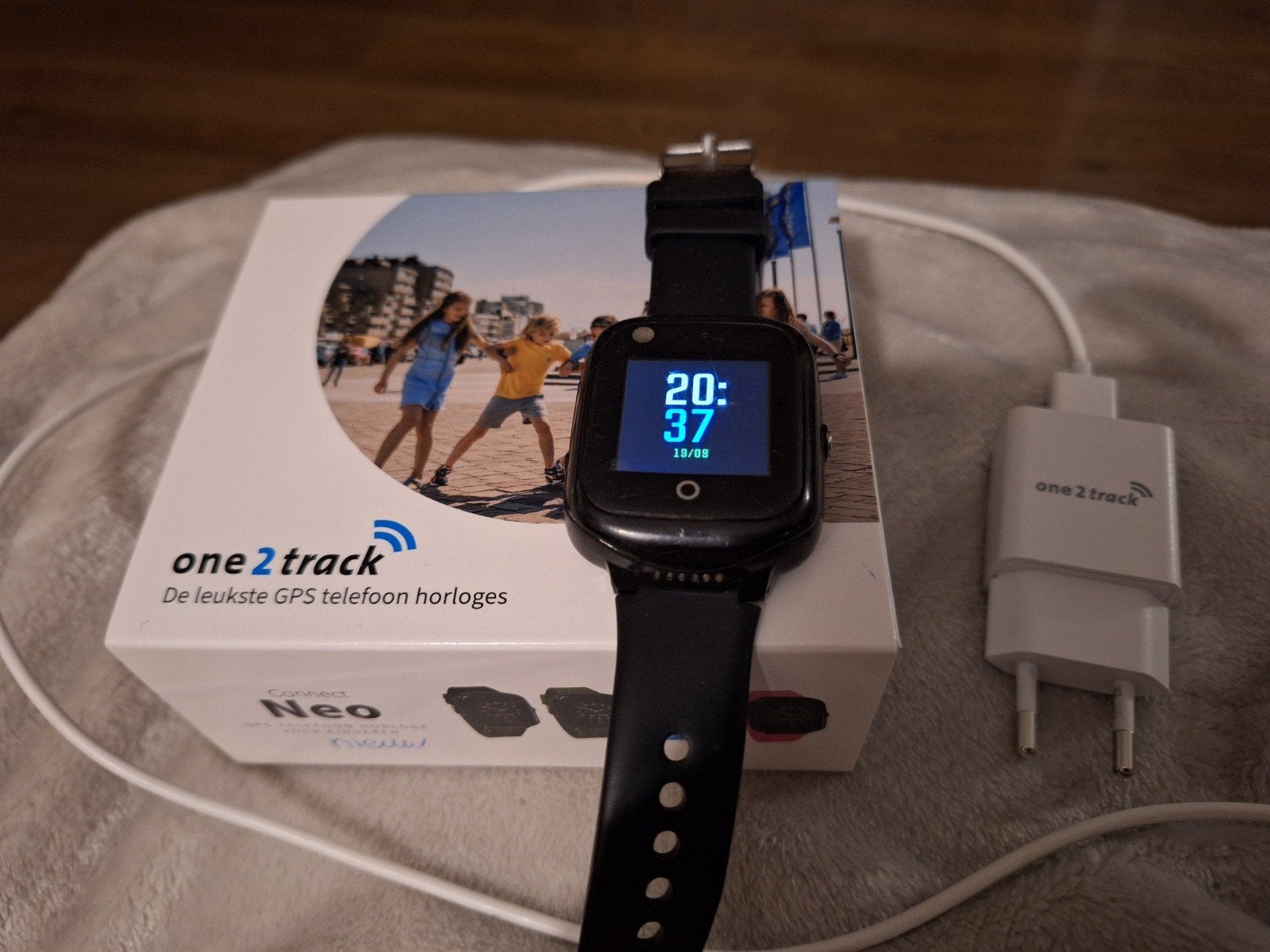 zo goed als nieuw One2Track Connect Neo GPS telefoon horloge, Zwart, Ophalen of Verzenden, Zo goed als nieuw, GPS