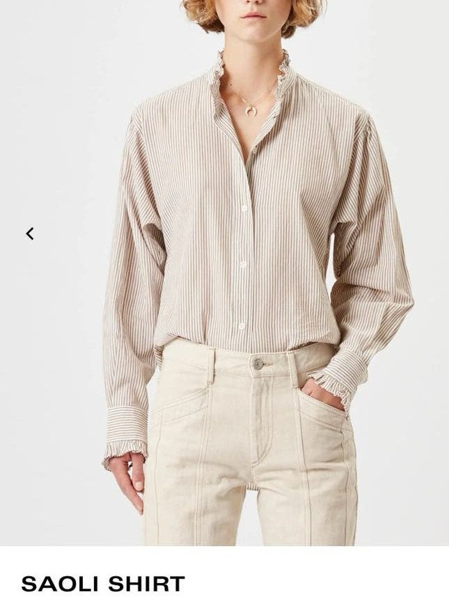 Isabel Marant Saoli Shirt, Ophalen, Zo goed als nieuw, Maat 36 (S), Geel