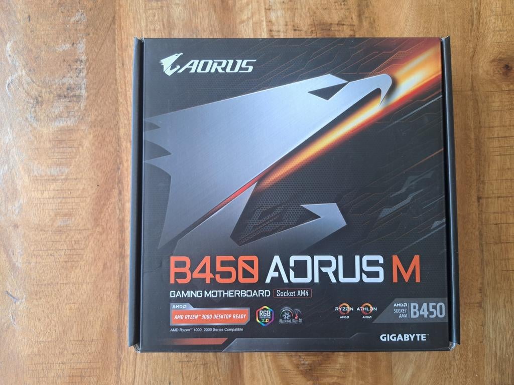 Gigabyte B450 AORUS M am4 moederbord, Computers en Software, Moederborden, Ophalen, DDR4, Zo goed als nieuw, Micro-ATX