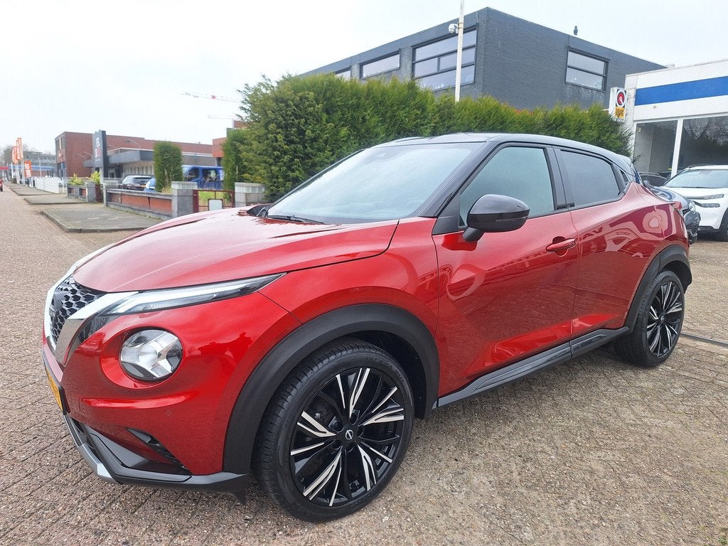 Nissan Juke 1.0 DIG-T N-DESIGN 7x OP VOORRAAD ! CLIMA/NAVI/C, Auto's, Nissan, Voorwielaandrijving, Euro 6, Bedrijf, Handgeschakeld