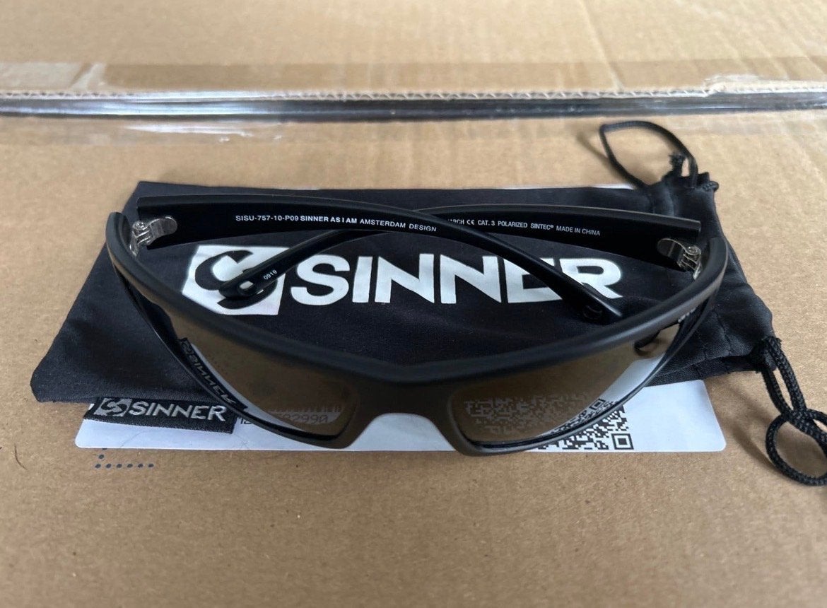 Sinner Sibu Zonnebril - Zwart, Gepolariseerd, Zonnebril, Zwart, Nieuw, Ophalen