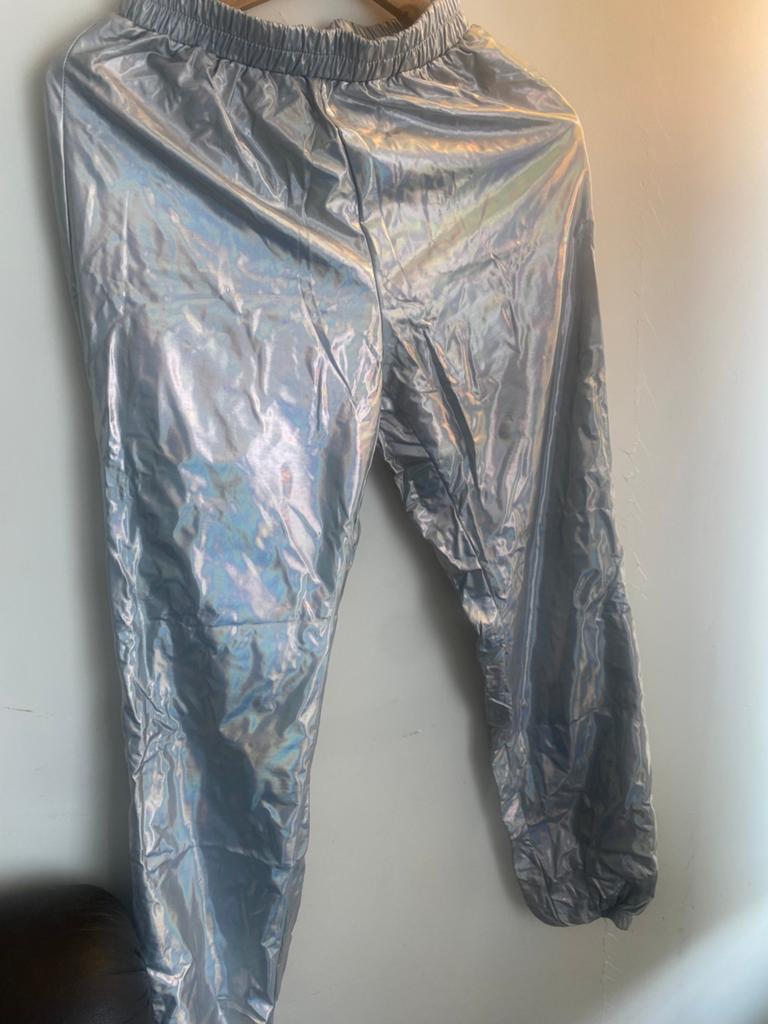 Women's Metallic Trousers Shiny Sparkle Elastic Waist, Kleding | Dames, Leggings, Maillots en Panty's, Legging, Maat 36/38 (S)