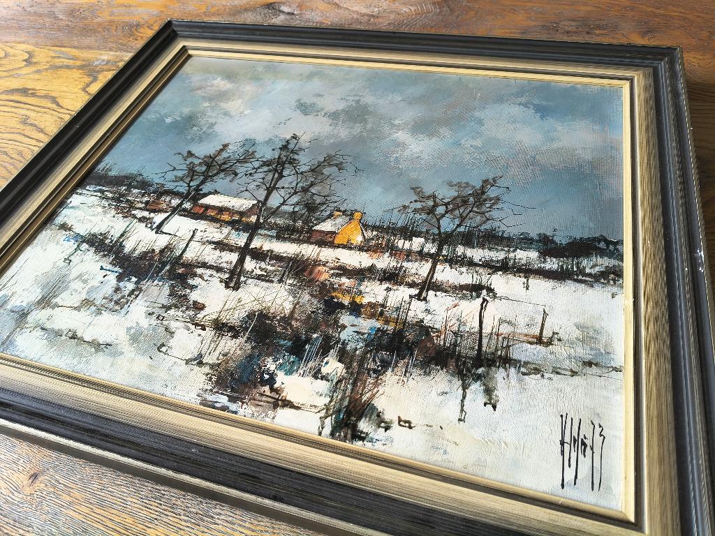 Aldo Paolucci - winterlandschap - 1973, Ophalen