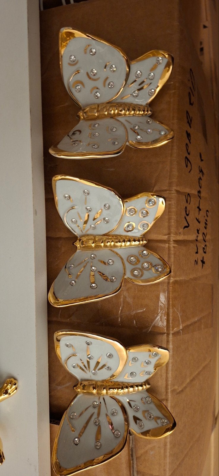 capodimonte met bladgoud, Ophalen of Verzenden