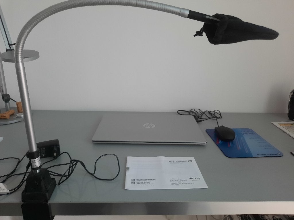 WALDMANN ring led loeplamp met klem zo goed als nieuw, Ophalen of Verzenden, Zo goed als nieuw, Loeplamp