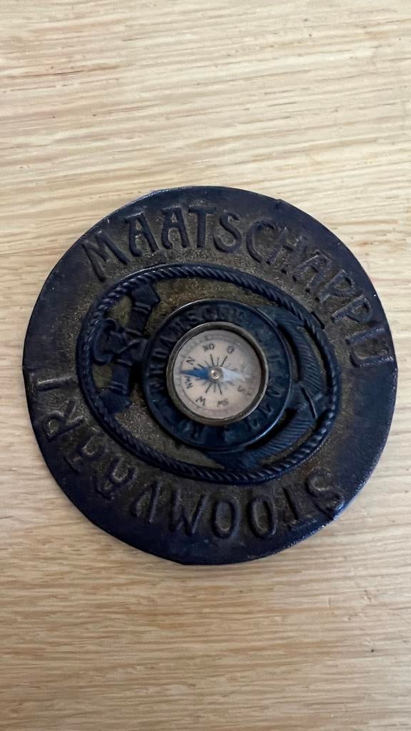 Antieke Maatschappij Stoomsleepvaart Kompas Plaquette, Ophalen
