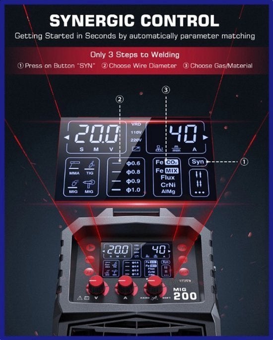 6-In-1 MIG-Lasmachine – MIG-Lasser – TIG-Lasser – MMA-Lasser, Corvance B.V., Verzenden, Nieuw, Corvancebol@gmail.com