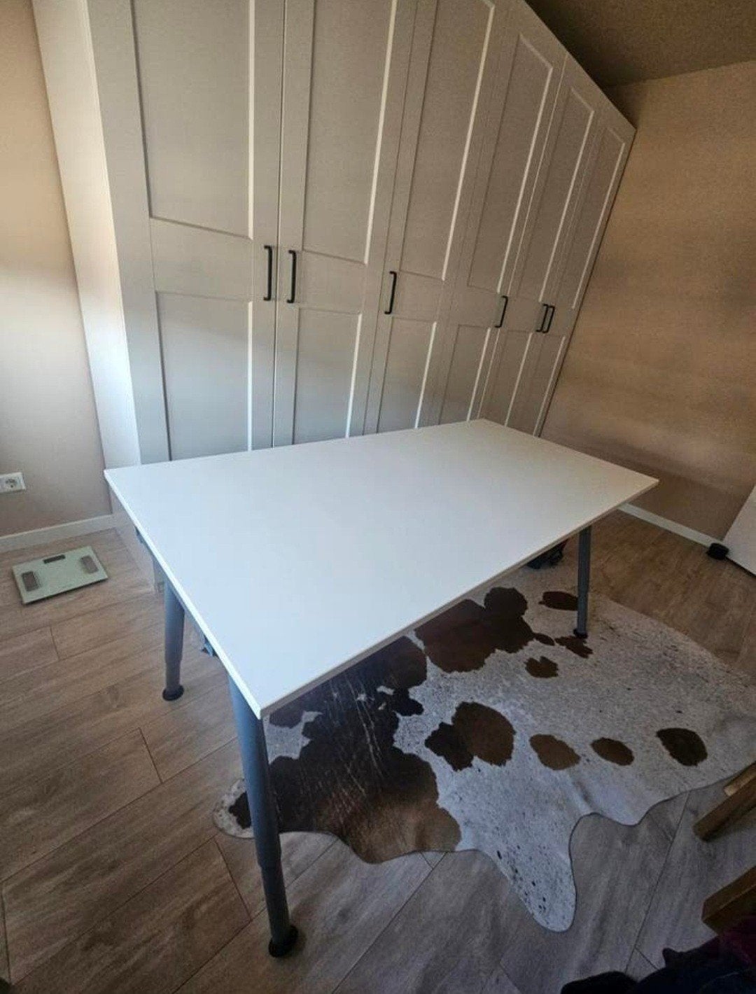 Ikea Galant Bureau 160x80 cm, Huis en Inrichting, Bureaus, Ophalen, In hoogte verstelbaar, Gebruikt