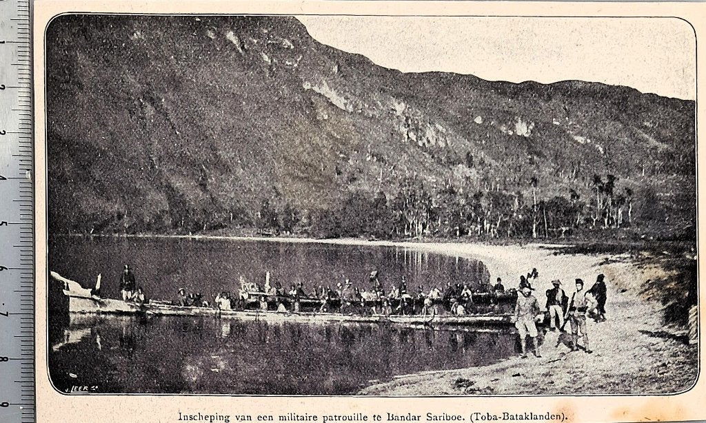 Leger Indië 1908;inscheping te Bandar Sariboe (Toba-Bataklan, Verzenden, Voor 1940, Gebruikt, Overige onderwerpen