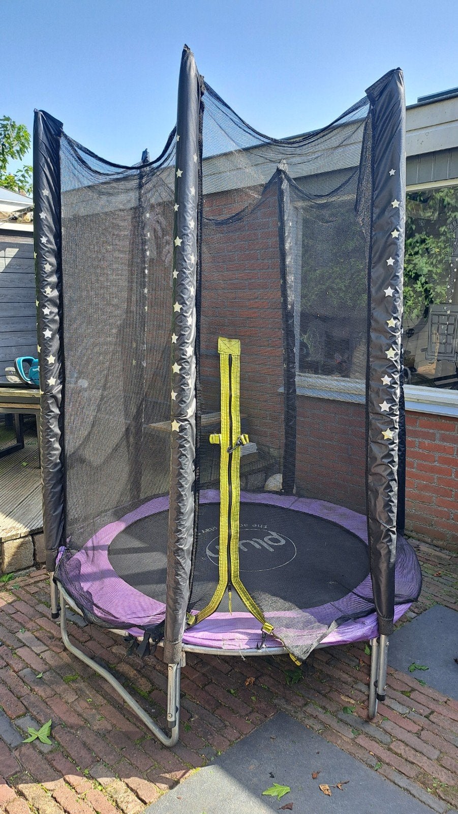 Plum trampoline met veiligheidsnet - Gebruikt 140 diameter, Kinderen en Baby's, Ophalen, Gebruikt