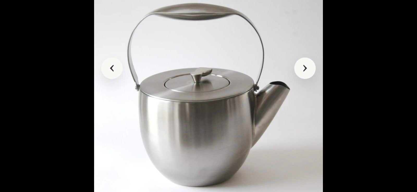 Bodum theepot, Jørgensen Design, roestvrij staal, Huis en Inrichting, Theepot/fluitketel, Zilver, Bodum, Ophalen of Verzenden